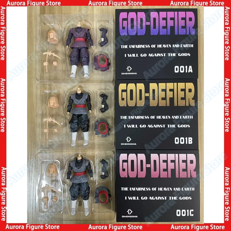In Stock DIMENSIONIA Studio Son Goku 001A/001B/001C Dragon Ball Z SHF Black Goku Anime Action Figure Model Toys Gifts Hobby view 3