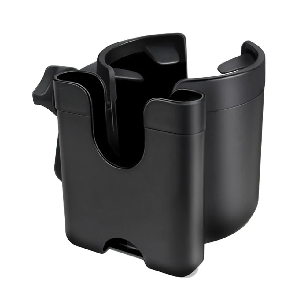 

2-in-1 Stroller Cup Holder with Phone Holder Pram Cup Holders Anti-Slip Childrens Stroller Bottle Holders Wheelchair Cup Holder