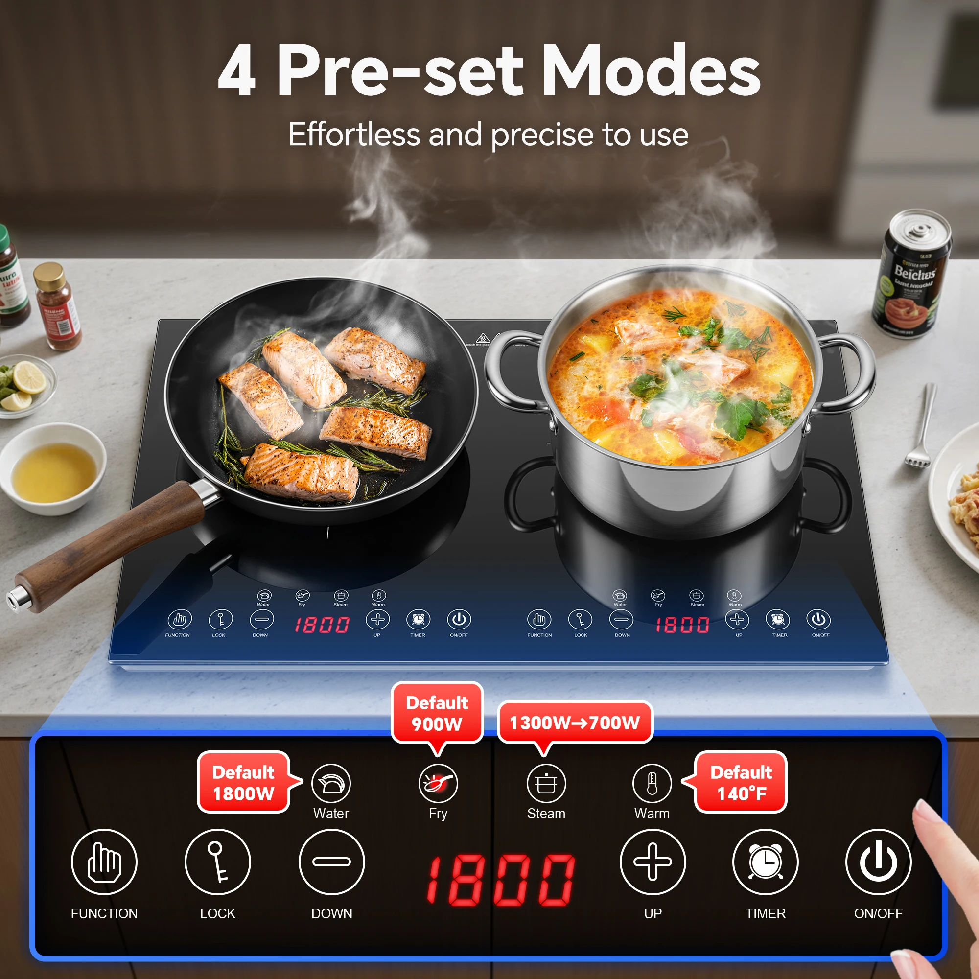Fogão de Indução Portátil 2 Qu - Induction Cooktop Portable avaliação e preço