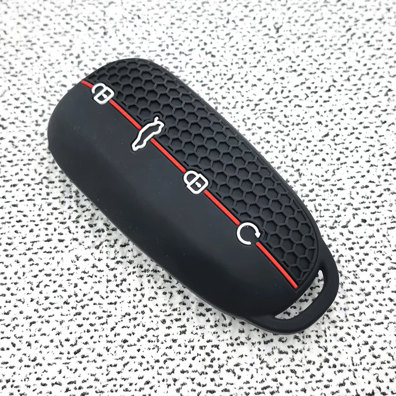 4 Buttons Silicone Car Key Case for Chery Omoda C7 7 SHS Phev 2025 2026 Keychain Remote Key Shell Holder Fob Accessories Cover