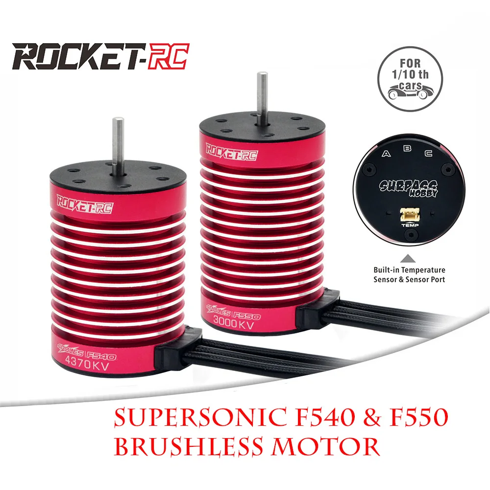 

Surpass Hobby F540/F550 Supersonic Rocket 4-Pole Waterproof Brushless Motor For 1:10 RC Car Wltoys Buggy Truck Traxxas Off Road