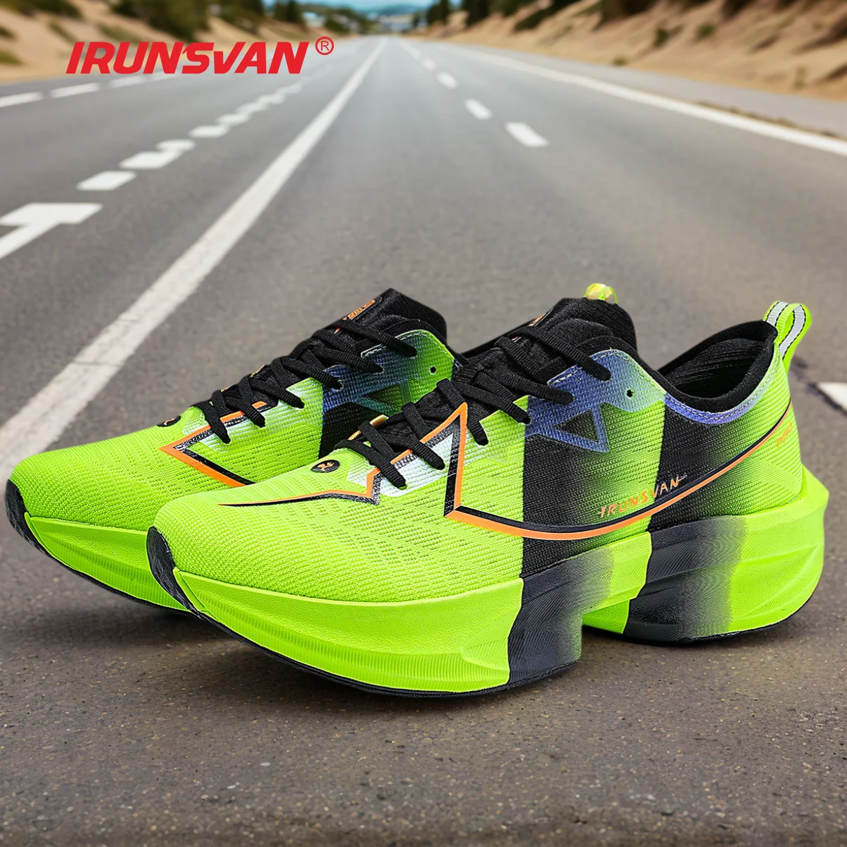 

IRUNSVAN Rapid 5.0 Prro Marathon Running Shoes Nylon Carbon Board Breathable and Shock Absorbed Outdoor Sports Shoes Men's Shoes