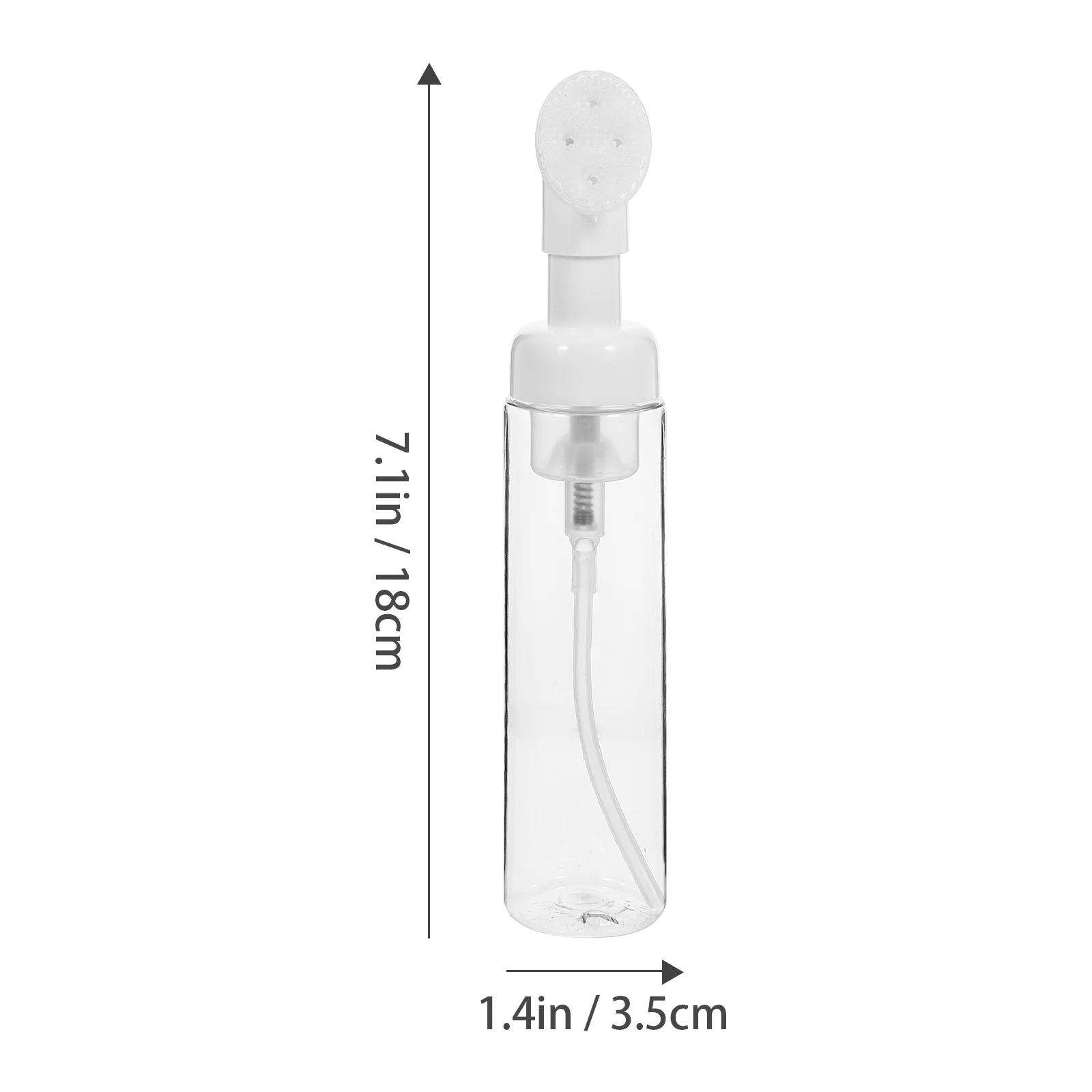 3 stuks schuimende flessen opzetborstel transparant plastic draagbare hervulbare reizen douchegel zeepdispenser lekvrij