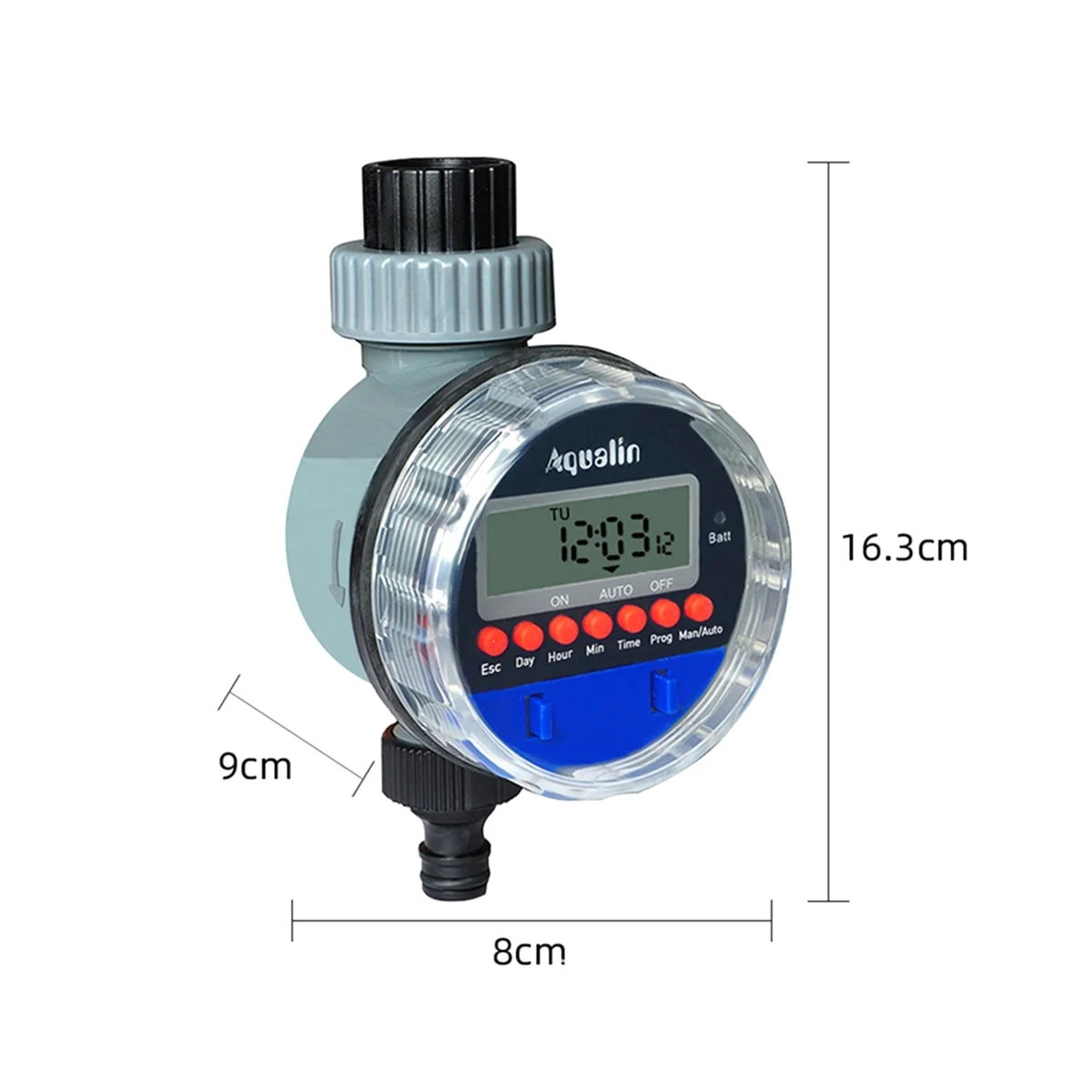 LCD Display Garden Watering Timer 8 Programs Electronic Ball Valve Water Timer Irrigation System for Garden Watering