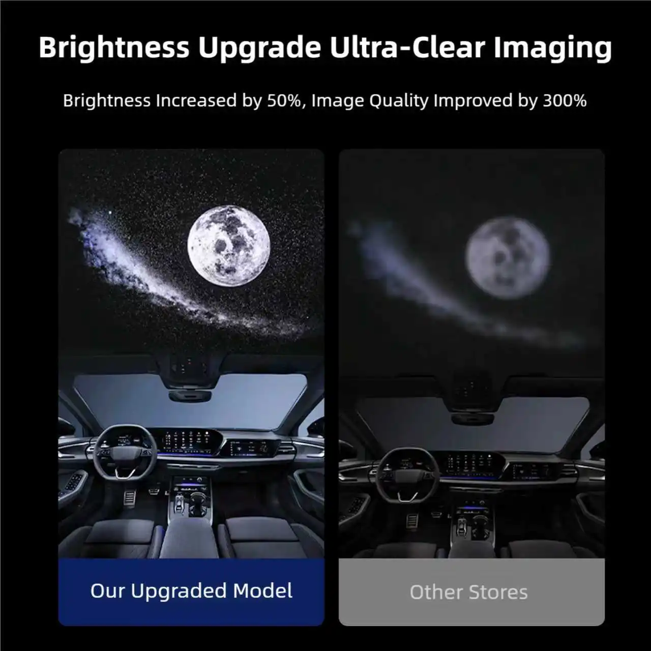 TINSOL USB Starry Sky Projector 360° Adjustable Mood Light Suitable for Car Interior and Home Bedroom Romantic Night Light image 2