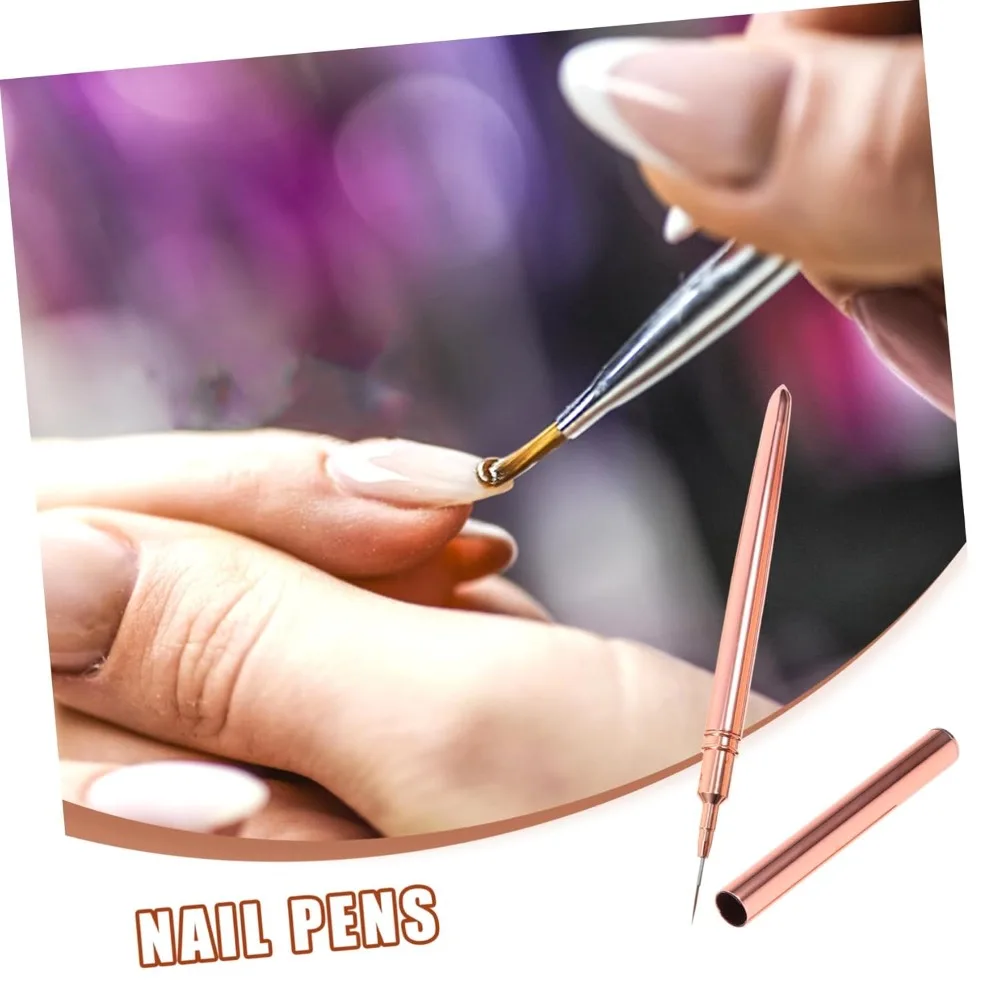 

3pcs Nail Art Painting Pen Fingernail Painting Tool Manicure Brush Nail Art Liner Pen Polish Gold Ultra Thin Liner Nail Brushes