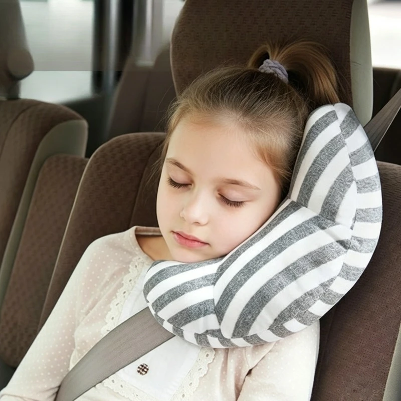 Auto-Kopfstützenkissen, weiches Nackenkissen, Stützkissen für Kinder, Autositz-Sicherheitsgurt, Komfortschutz-Zubehör
