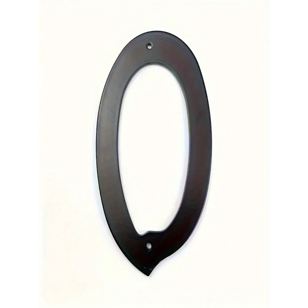 Rustic Black Matte Solid House Numbers for Outdoor Metal Door Decor Stylish Black Mailbox Numbers Perfect for Outdoor image 2