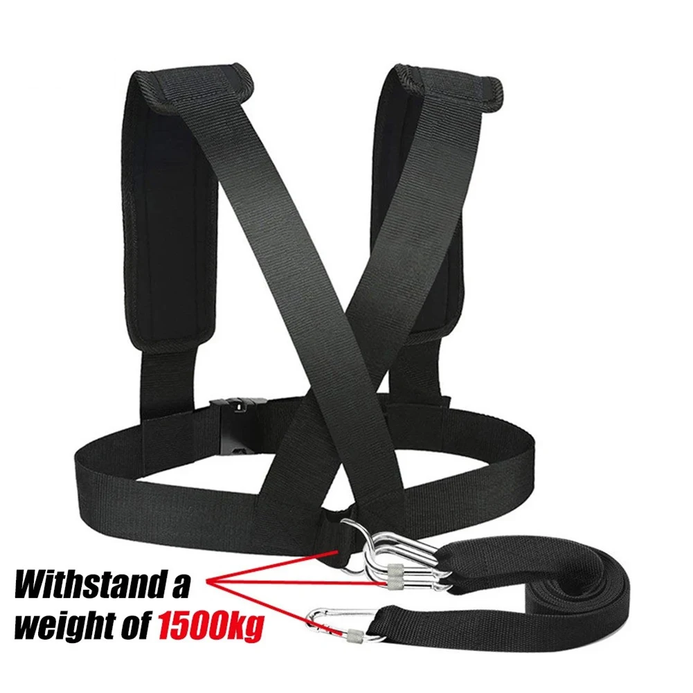 

Sled Harness Tire Pulling Harness With Pull Strap Weight Speed Training Chute Harness Resistance Rope Football Workout Equipment