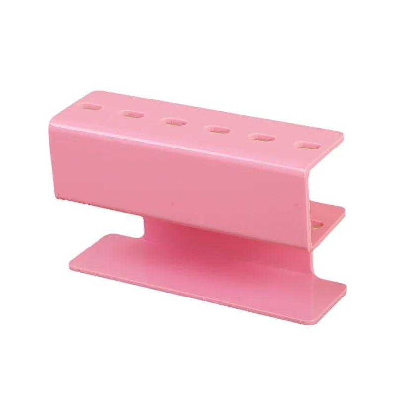Ensemble de supports de rangement pour pinces à cils en acrylique, outils de maquillage à 6 trous, support pour Extensions de cils, étagère de rangement pour recourbe-cils, 1 pièce