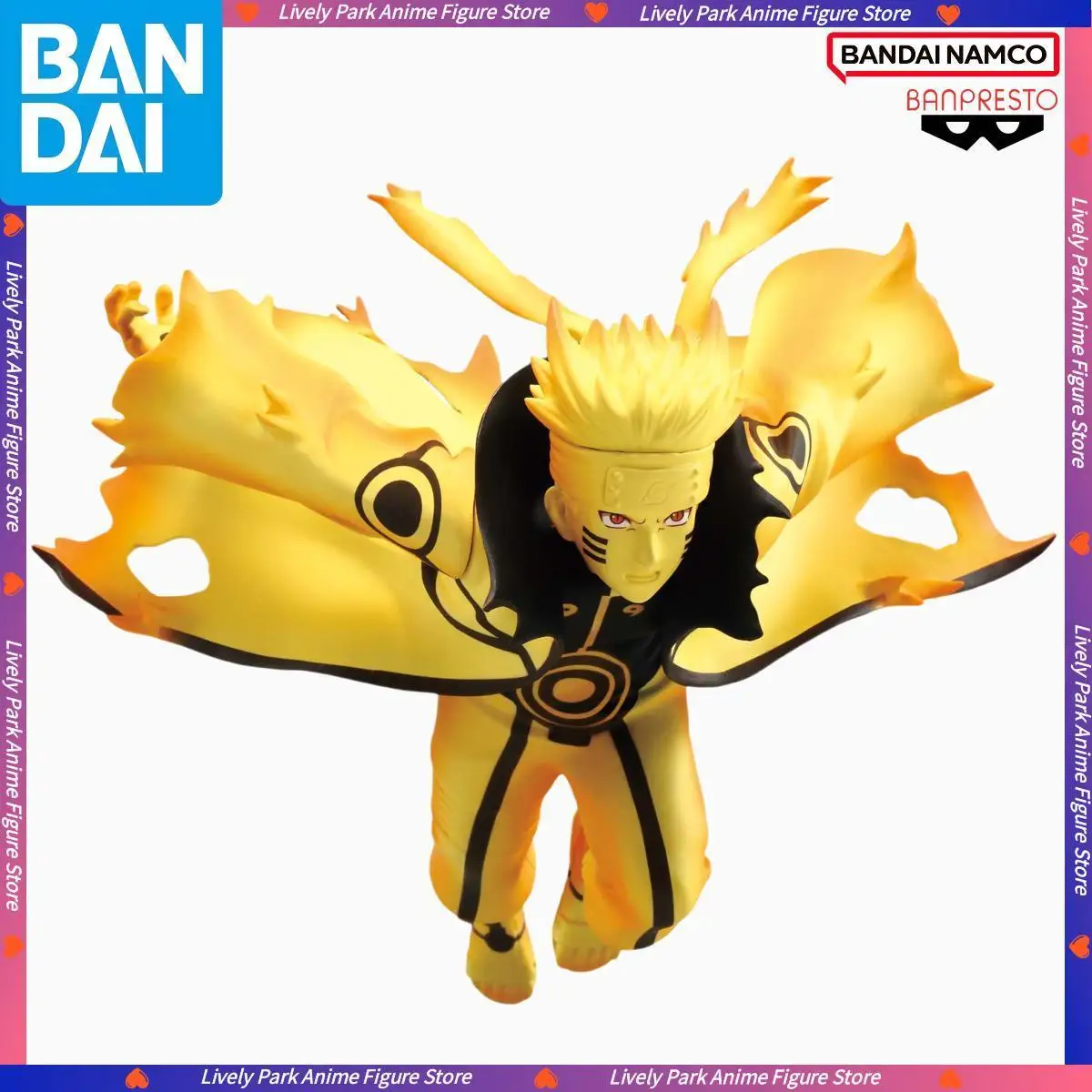 BANDAI Original NARUTO VIBRATION étoiles UZUMAKI NARUTO PVC Anime jouet figurines enfants poupée bureau ornement cadeau de noël