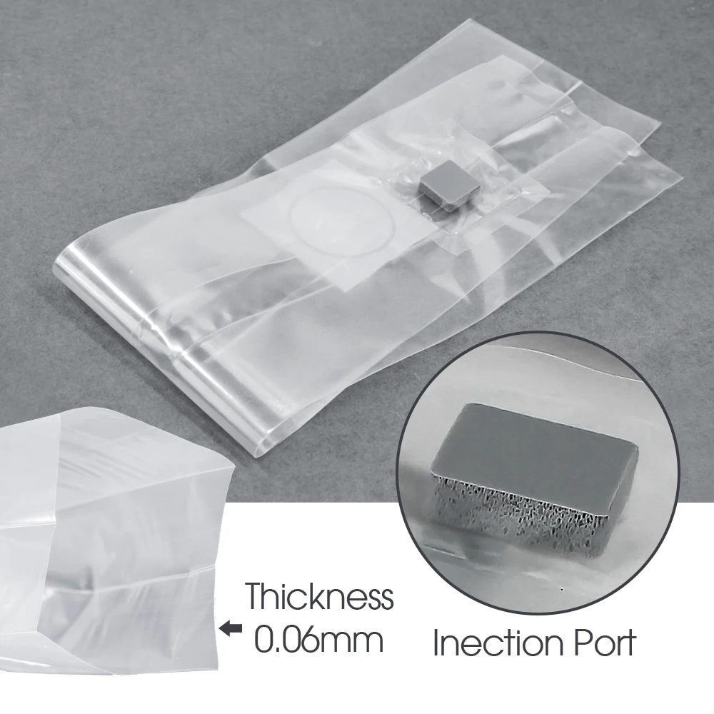 PP 6 Mil Sterilized Hydrated Grain Bag w/Self-Healing Injection Port 0.2μm Filter Patch Autoclaving Substrate Mushroom Spawn Bag