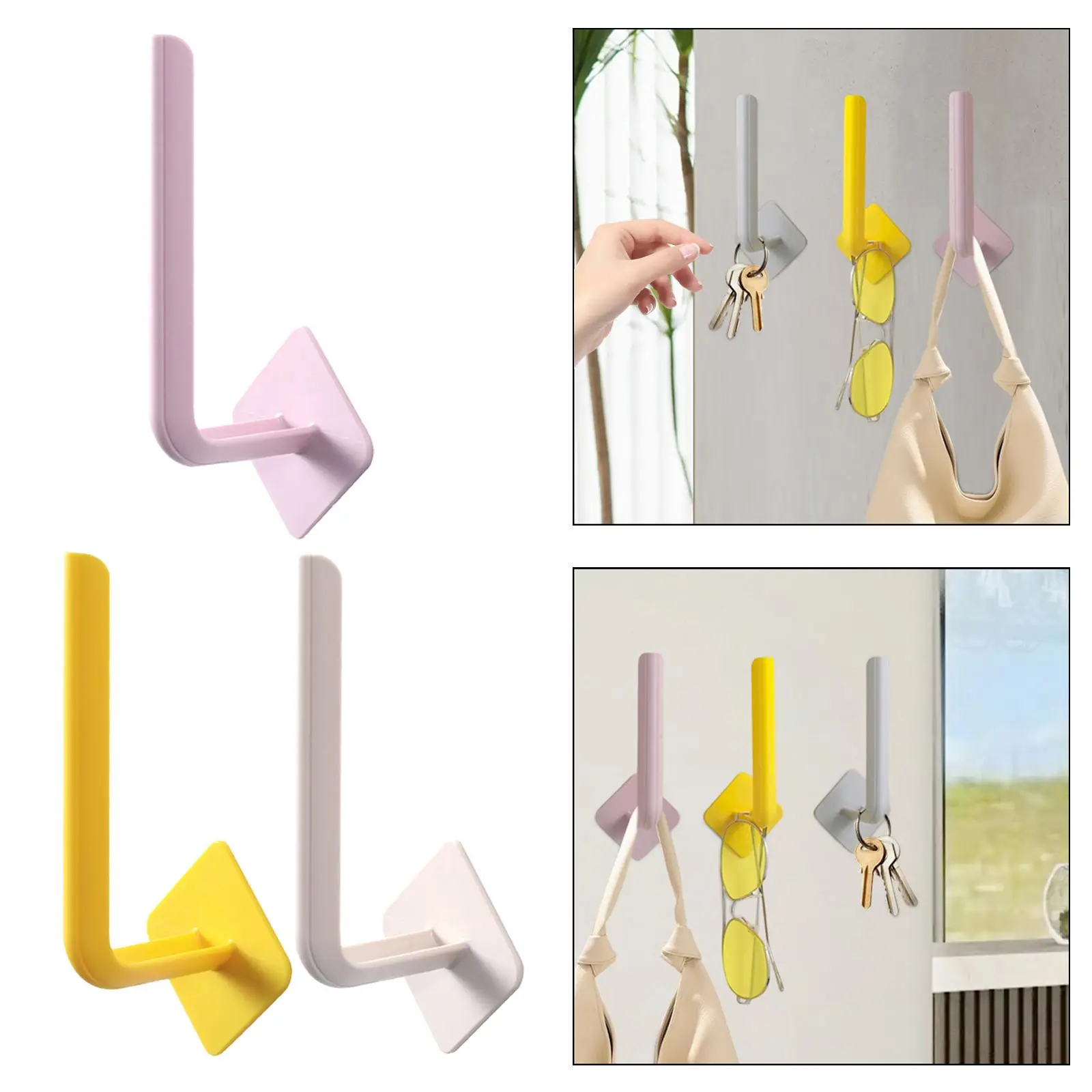 10x قبعة بيسبول هوك قبعة حامل تخزين متعدد الوظائف الحديثة شنقا المنظم لغرفة المعيشة المطبخ مزرعة خزانة الباب #1