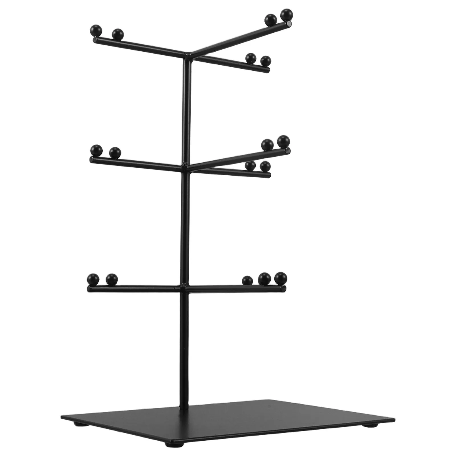 

Металлическая 3-ярусная подставка-органайзер для солнцезащитных очков и очков для зрения для розничной торговли и домашнего хранения