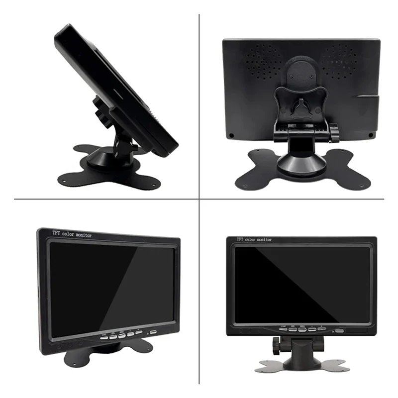 

2X 12V-36V 7Inch Car Monitor 16:9 800X480 LCD Rearview Monitor With 2 Way Video Input For Rear View Camera-Y47A