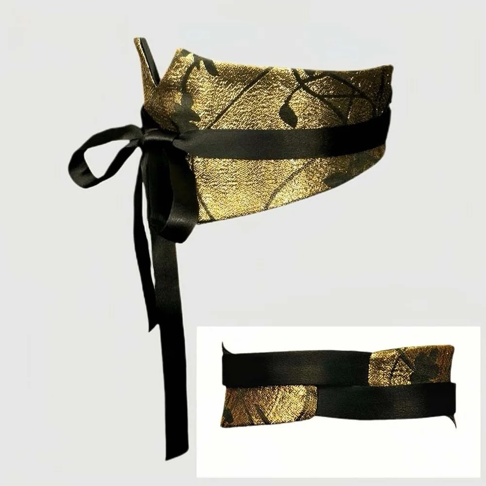 เข็มขัดผ้าพิมพ์ลายจีนแบบปรับได้แฟชั่นสำหรับชุดฮั่นฝู เข็มขัดรัดเอวแบบนุ่มสไตล์ชาติพันธุ์สำหรับผู้หญิงสำหรับงานปาร์ตี้