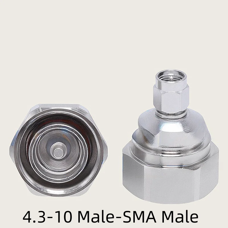 1pcs (MINI DIN)4.3-10 to SMA Male Plug & Female jack adapter 50 ohm Coaxial 4310 RF Connector