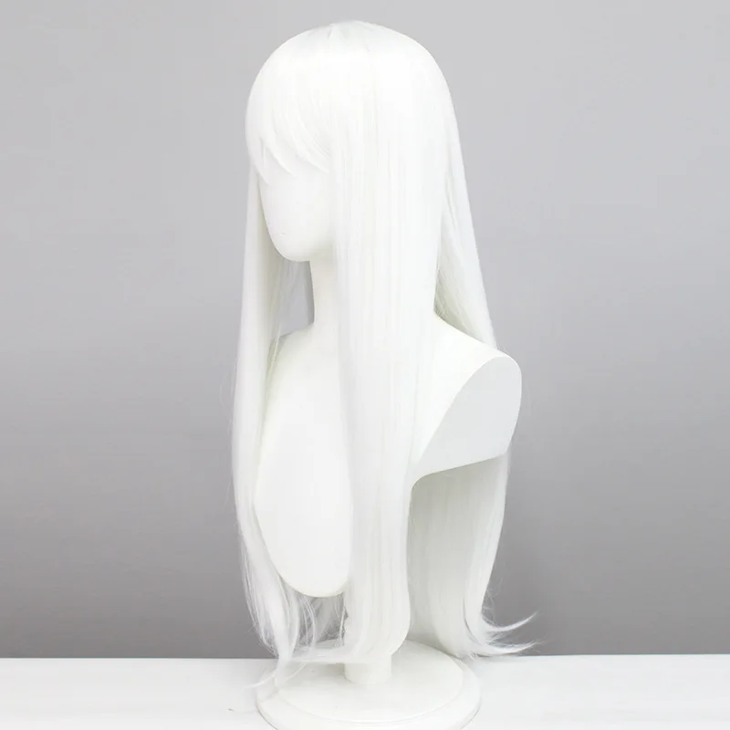 Chowbie 修道女コスプレウィッグ セクシーな修道女コスチューム コスプレドレス 修道女ウィッグ ホワイト高温シルク