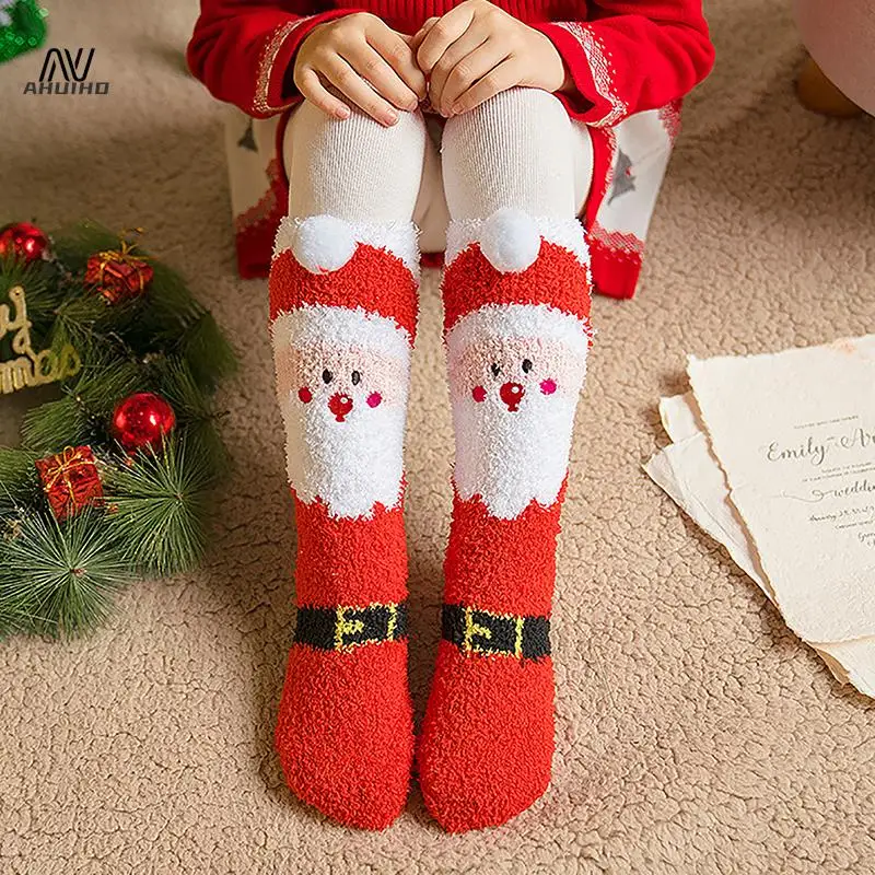 Cartoon Christmas Socks Ornaments Merry Christmas Decorations For Home Christmas Gifts Xmas Noel Navidad Happy New Year Supplies