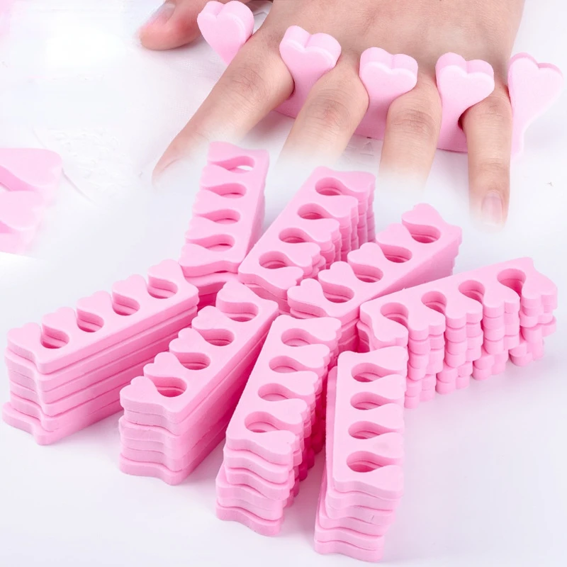 BIUTEE 100/400pcs Nail Art Toes Separators Sponge Soft UV Gel Polish Tools Fingers Foots Manicure Pendicure Salon Manicure Tools