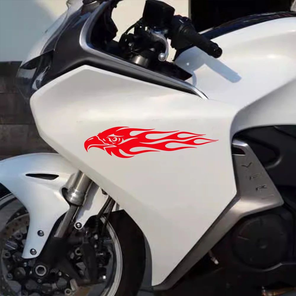 

Creative Eagle Flames Car Stickers Wear Resisting Vinyl Personality Animal Decal Auto Motorcycle Exterior Decoration Accessories