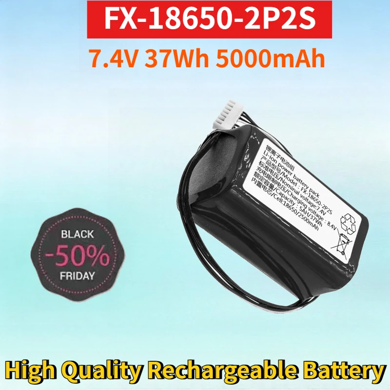 

Newest FX-18650-2P2S 7.4V 37Wh 5000mAh Rechargeable Battery Pack for High Quality High Capacity Lithium-ion Replacement Battery