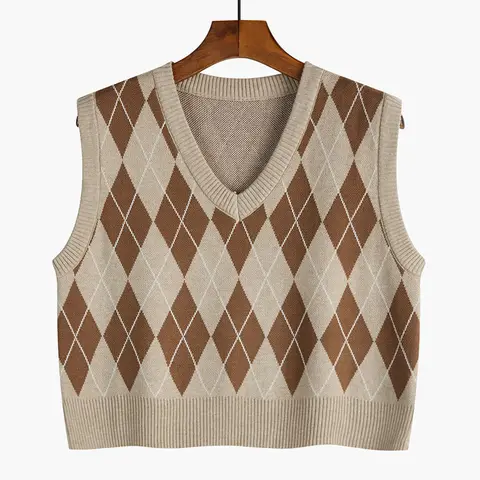 Женский трикотажный жилет Altayskiy Argyle