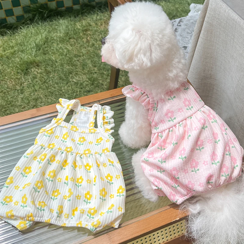 Dog Pajamas Jumpsuit Small Dog Clothes Overalls Pyjama Autumn Winter Pet Clothing Coat Outfit Garment Yorkies Poodle Sleepwear