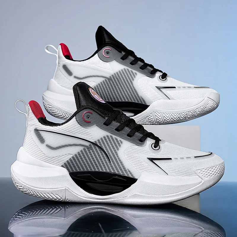 

Men's Basketball Shoes Breathable Cushioning Non-Slip Wearable Runing Shoes Gym Training Athletic Basketball Sneakers for Women