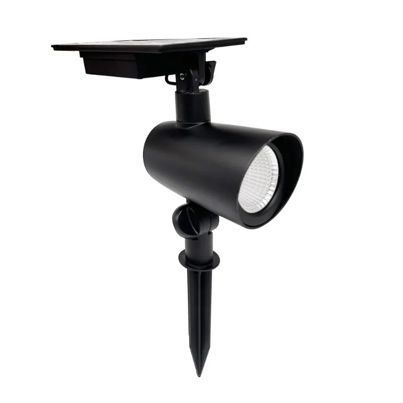 

Taylor Solar Powered Black Cast Metal Color Lock LED Landscape Spotlight, 150 Lumens