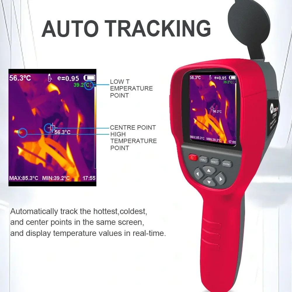 TOOLTOP ET692C 256*192 Handheld Thermal Imager Infrared & Visible Light Fusion 25Hz Thermal Camera Electric Heating Inspect Tool