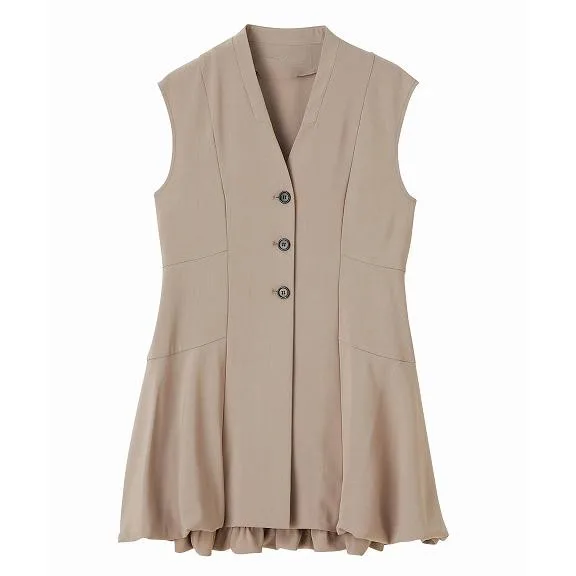 

Star Field Family Toro Wee 24 New Style Casual Sleeveless Single Button Vest Elegant Versatile Commuting Ladies Jacket