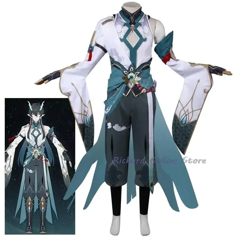 EE01 دان هنغ المقلد Lunae تأثيري حلي هونكاي ستار السكك الحديدية 5 نجوم موحدة شعر مستعار التنين القرن أغطية الرأس Astral اكسبرس حفلة m & 0Ww