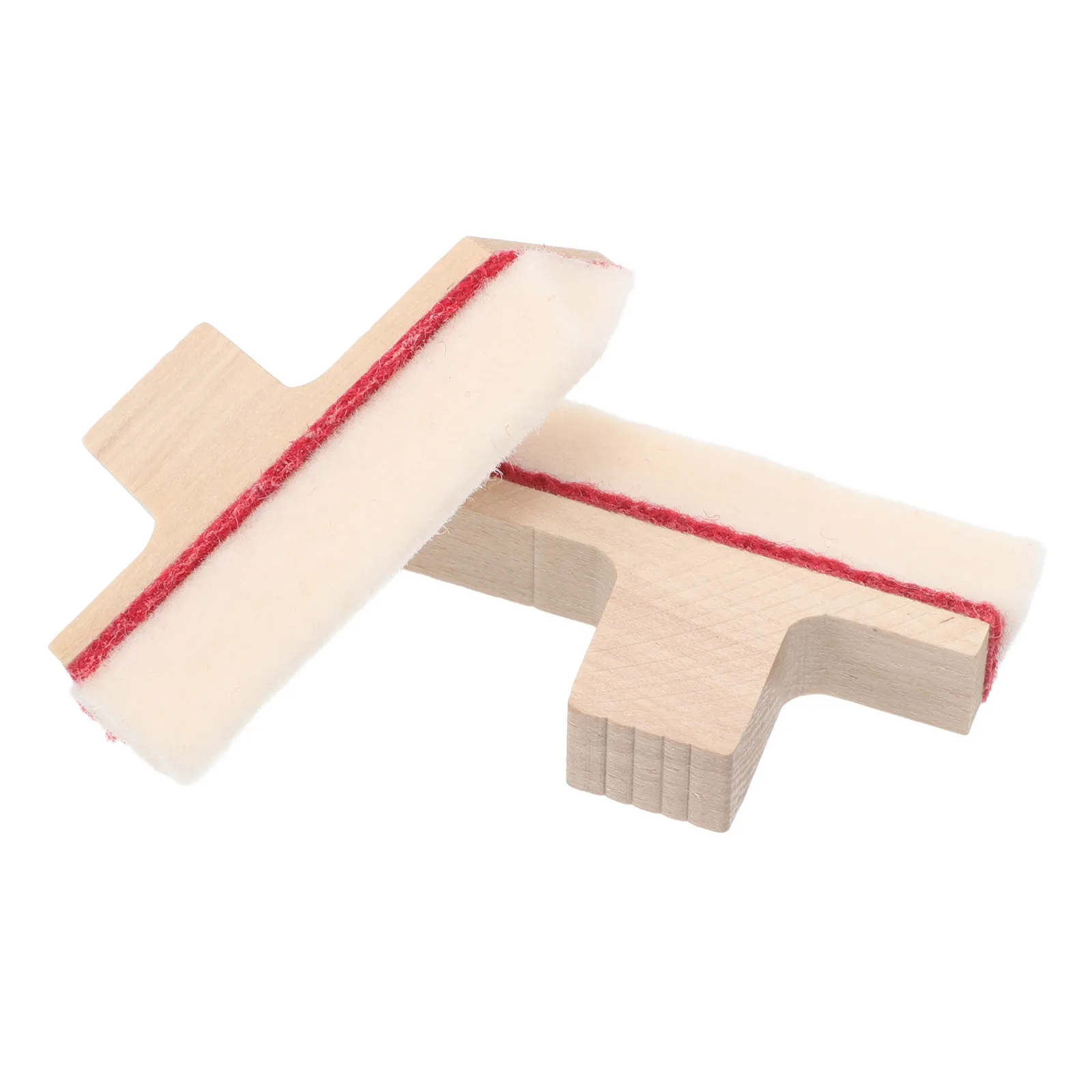 2Pcs Wooden Piano Mutes Upright Piano Sloped Short Mute Wedges for Effective Sound Dampening Tuning Practice and Repair