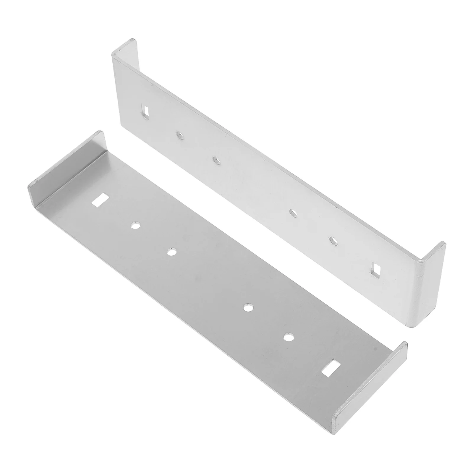 

2 pcs Mailbox Mounting Bracket Support Mailbox Pole Aluminum Alloy Space Saving Secure Easy Install Multi Functional Hardware
