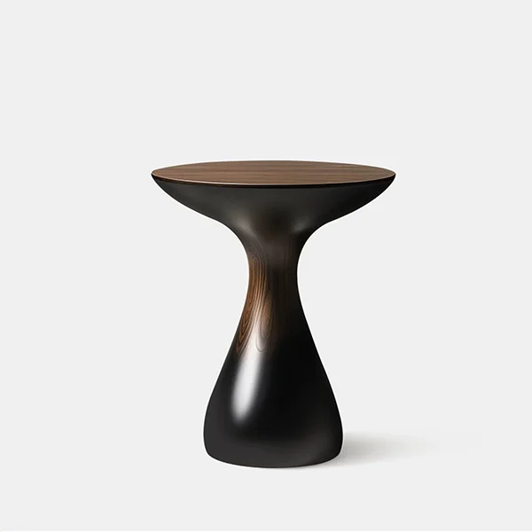 #Contemporary Art Wooden Stump Side Table