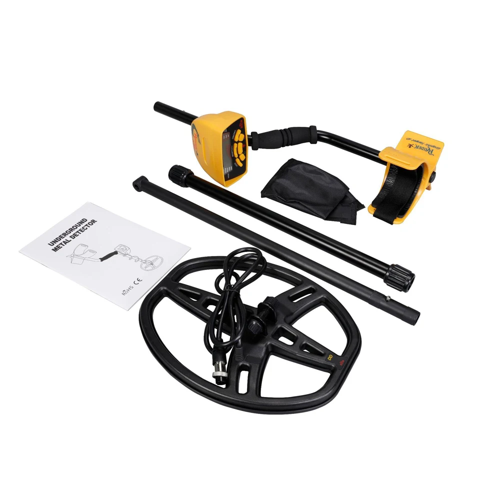 Professional Underground Metal Detector MD-6450 Gold Digger Treasure Hunter with digital display,backup light updated MD-6350