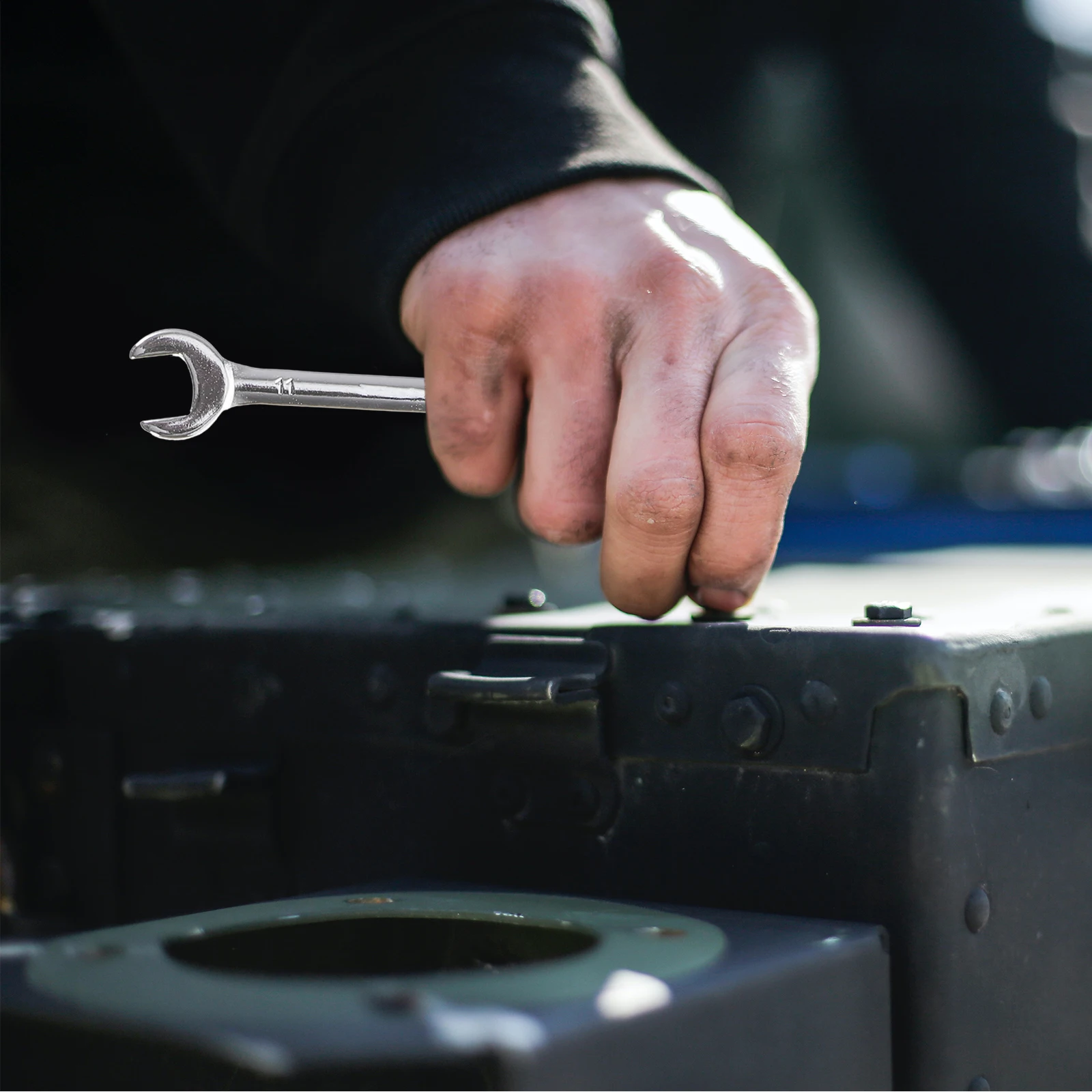 

10Pcs Plum Blossom Open End Wrench Kit Steel Mini Spanners Sturdy Compact Repair Tools for Furniture Electronics Auto