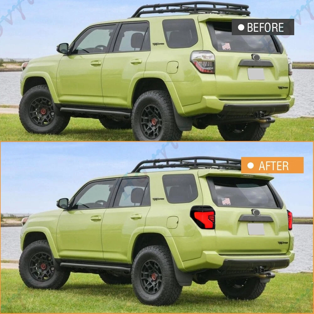 Pair LED Taillights For 2010 2011 2012 2013 2014-2023 Toyota 4Runner 4 Runner Taillamp Rear Lamp Brake Fog Turn Signal Light