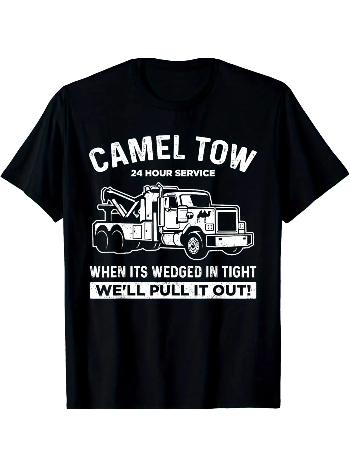 

Новинка 2025 года: эластичная футболка с круглым вырезом и принтом Camel Towing | Мужской повседневный летний стиль | Уличная одежда Мода Высококачественная удобная