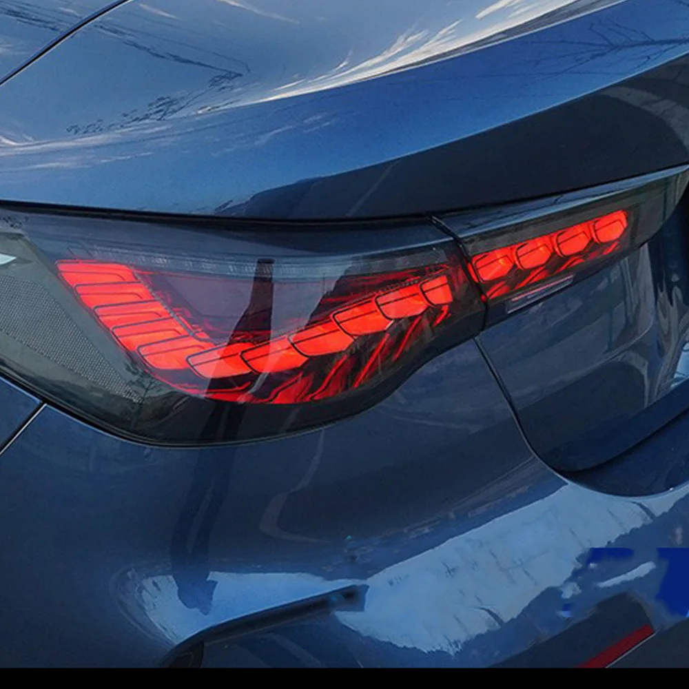 

Car Taillights for Bmw 4 Series 2020-2023 Led Auto Back Lamps Assembly Upgrade Dragon Scale Design Style Turn Signal Accessories