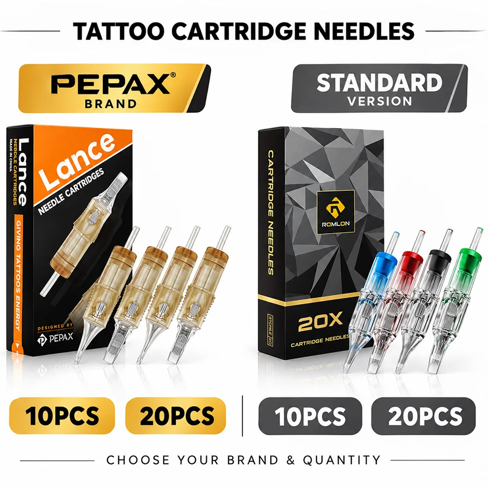 20/10pcs Tattoo Cartridge Needles Disposable Multiple Sizes Tattoo Needle for Tattoo Rotary Pen RL RS RM M1 Tattoo Needle Supply