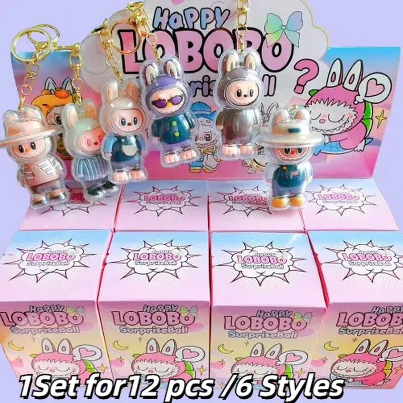 

Новый брелок Labubu с глухой коробкой, игрушки, рюкзак, подвеска с защитным чехлом, слепая коробка, популярная кавайная мультяшная сумка, загадочная коробка, детские игрушки