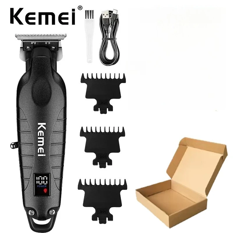 Kemei 2293 Professional Hair Beard Trimmer Men Barber Rechargeable Finish Hair Cutting Machine Zero Gapped Cordless Hair Clipper image 3