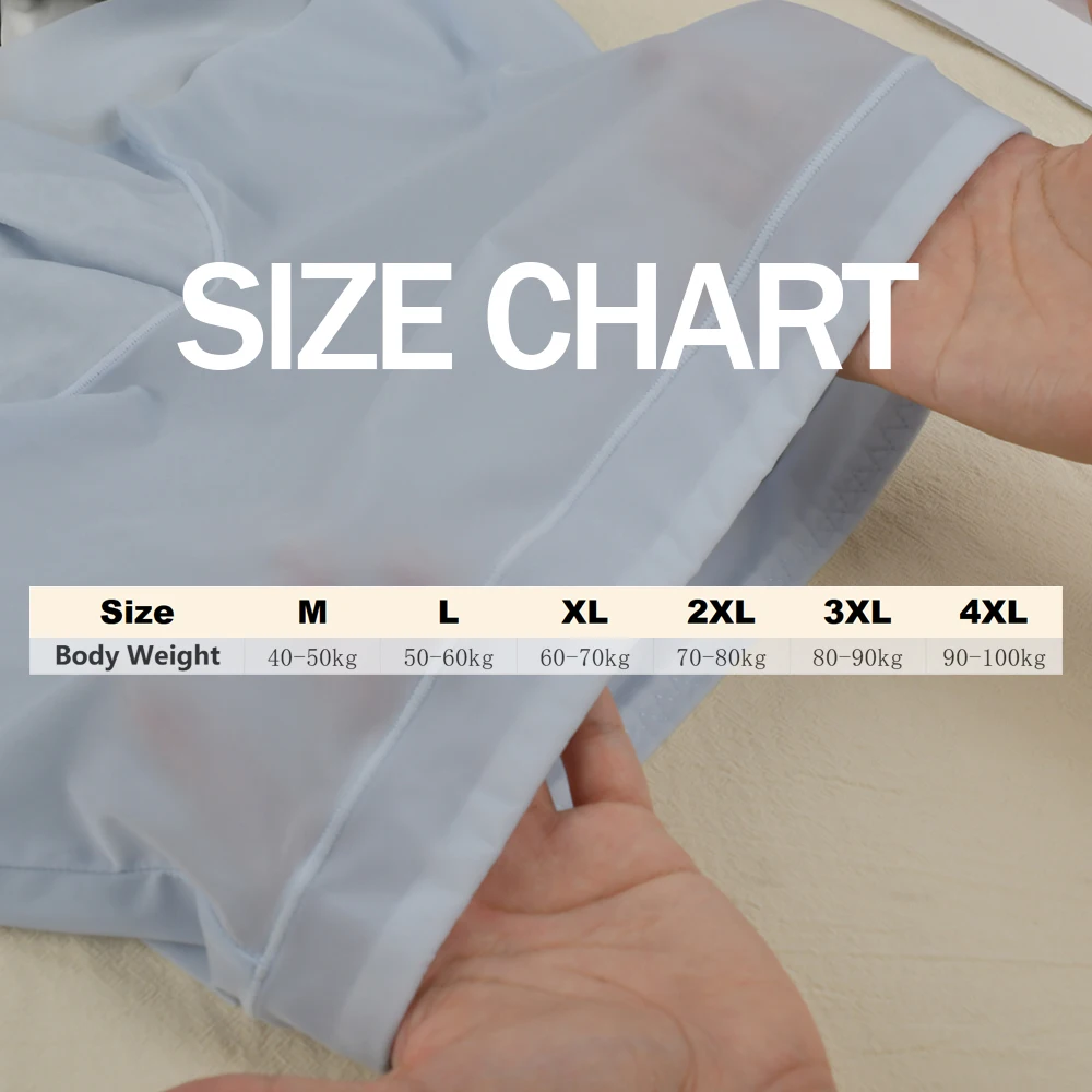 1pc Summer Ice Silk Ultra-thin Boxer Underwear Women Seamless High Waist Panties Plus Size Quick Dry Female Safety Short Pants image 2