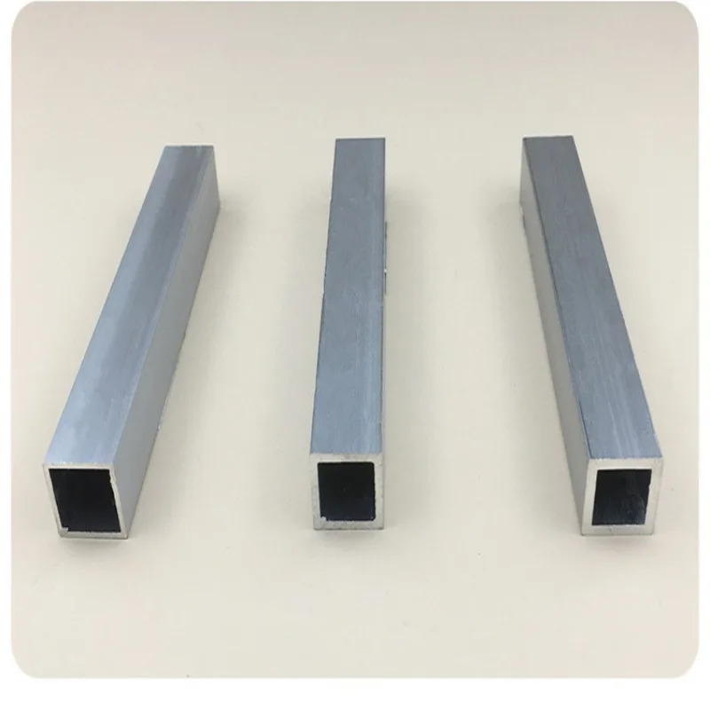 6x6~80x40mm Aluminum Alloy Square Tube 495mm DIY Model Car Frame Accessories Metal Pipe