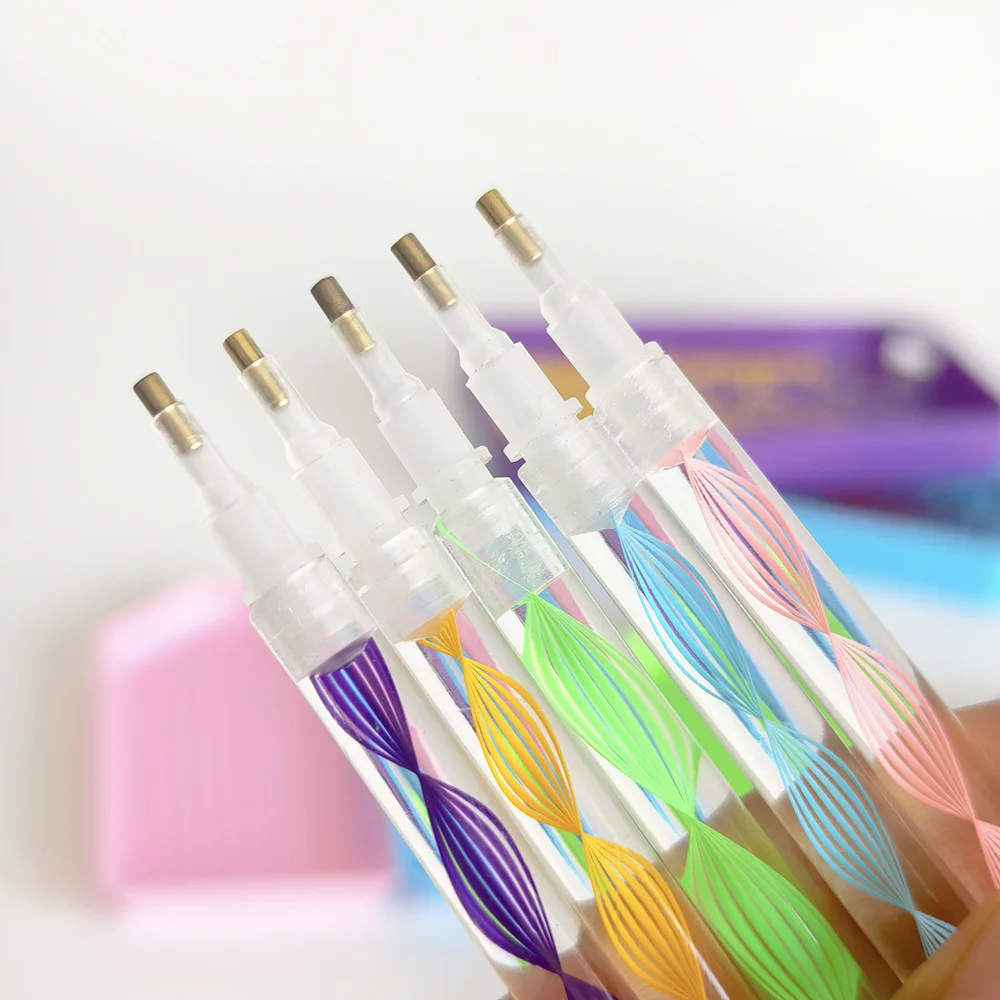 DIY Diamond Painting Tool Kit 4 Color Storage Box With Tray Wax Tweezers Pen Set 5D Diamond Embroidery Accessories Craft Tools view 5