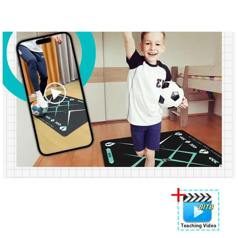 

Football Training Mat Non-Slip Foldable Children Adult Ball Training Mat