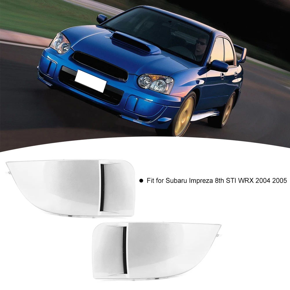 Cubierta de lámpara de bisel de luz antiniebla delantera, apta para Subaru Impreza STI WRX 04-05, mate, 1 par