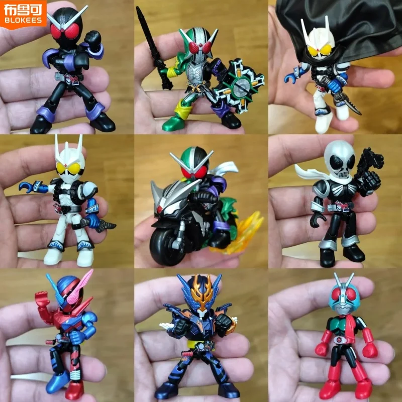 Nowy BLOKEES Kamen Rider Blind Box 15th Anime Figurka Starlight Wersja 2 Saber GEATS Hopper Kuuga Figurka Zmontowane zabawki Prezent dla dzieci